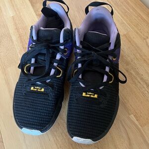 Nike Black and Purple Athletic Shoes